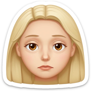 tired and exhausted with undereye bags sticker