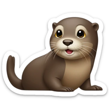 otter computer-savvy sticker