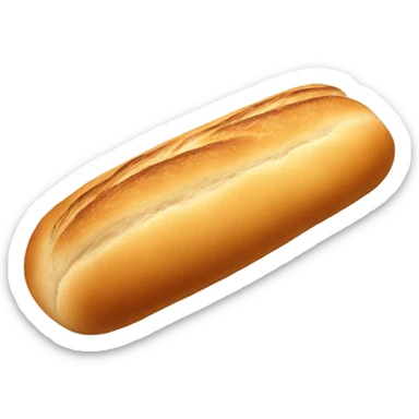 “Baguette with a crispy golden-brown crust.” sticker