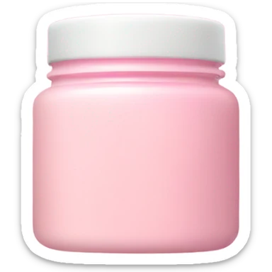 aesthetic pink jar of face cream  sticker