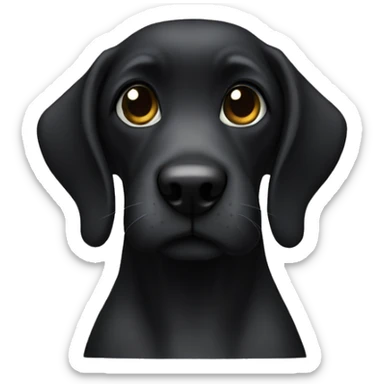 Black miniature shnauzer sticker