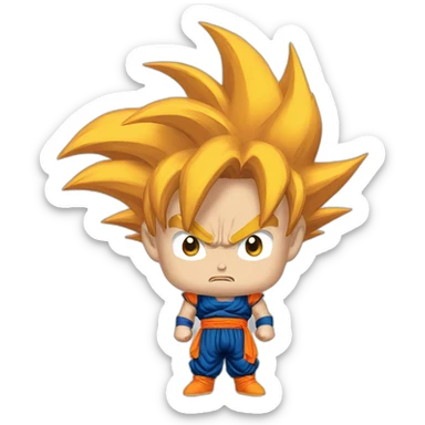 goku SS angry sticker