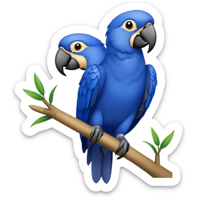 Hyacinth macaw sticker