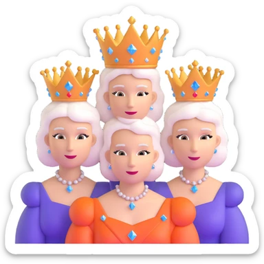 Queen band members in Bohemian Rhapsody diamond formation faces in darkness sticker