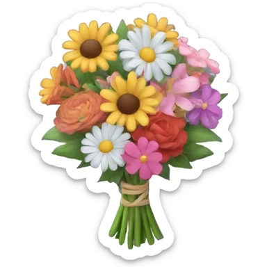 Flowers bouquet sticker