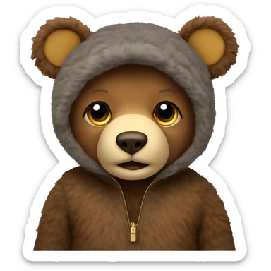 Fendi bear sticker