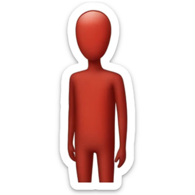 Stickman red sticker