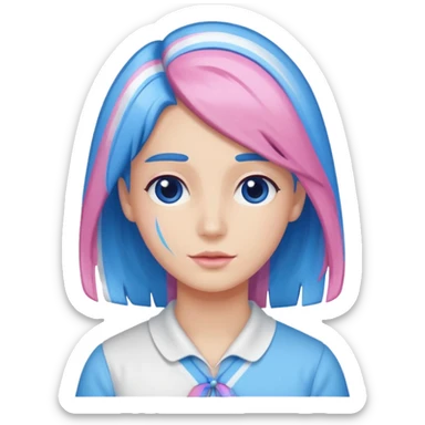 neapolitan style hair sticker