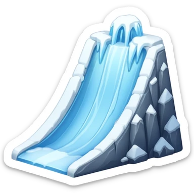 snow slope kicker sticker