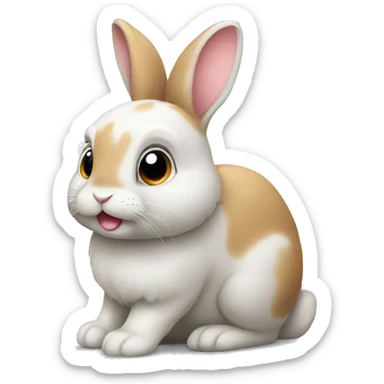 Cute rabbit  sticker