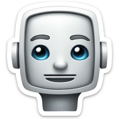 Chatbot Icon featuring A simple chat bubble or robot feature. sticker