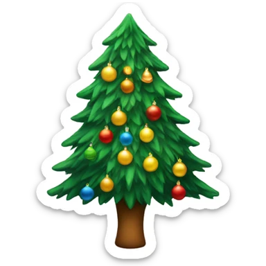 Christmas tree sticker