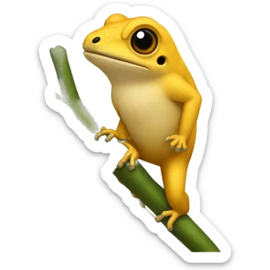 golden coquí sticker