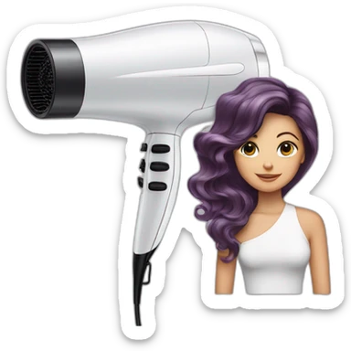 Hairdryer Babyliss whit woman sticker