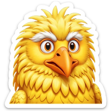 vild big bird sticker