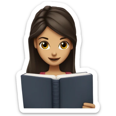 Elena Gilbert from the Vampire Diaries writing in her Diary sticker
