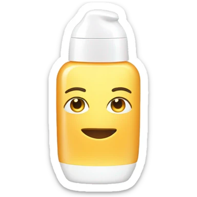 little facial sunscreen bottle sticker