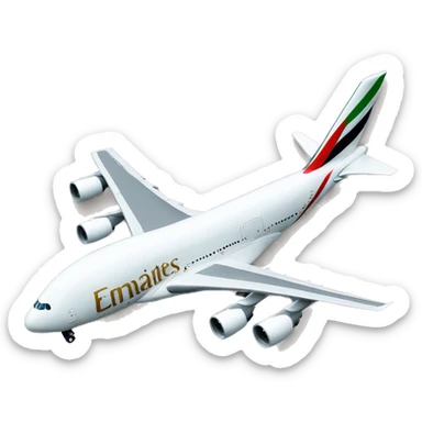 emirates a380 sticker