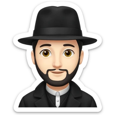 orthodox jew smirking sticker