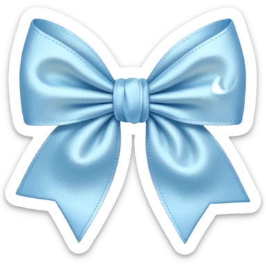 artsy bow delicate pastel blue colour sticker