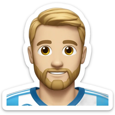 un carlin avec un maillot de l om sticker