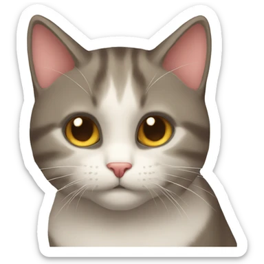 Gato corazón  sticker