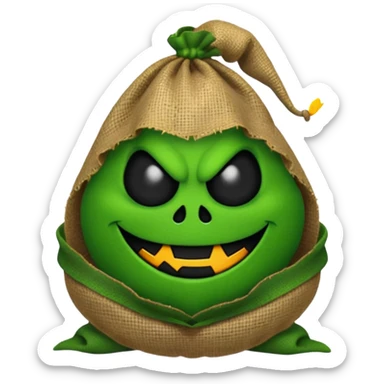 create Oogie boogie From nightmare before Christmas As Emojis that don’t already exists. sticker