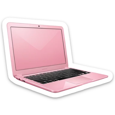Light pink laptop sticker