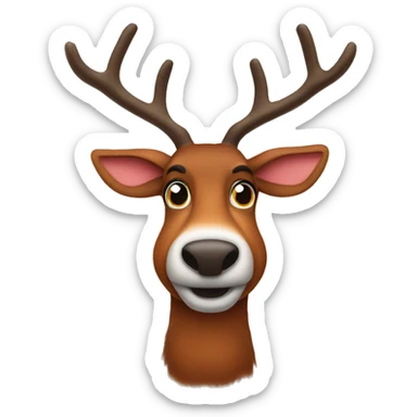 Rudolf the red nose reindeer  sticker