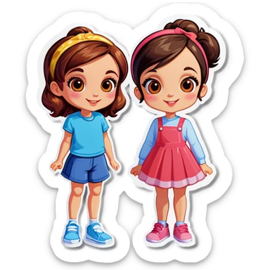 Girls sticker