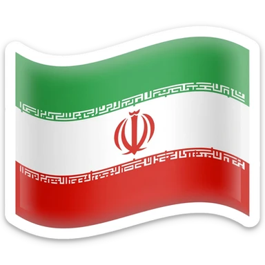 Irans flag but put the lion and sun In the middle the red one in the middle should not be there sticker