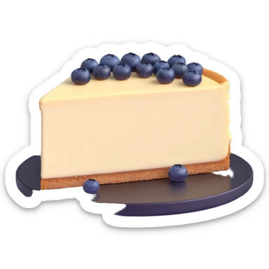 whole cheesecake with blueberries sticker