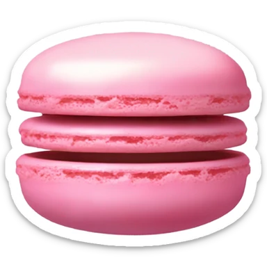 Pink macaron sticker