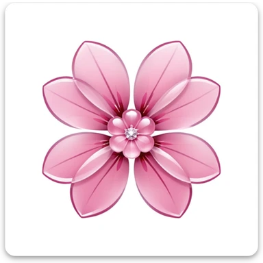 sakura flower with crystal effect sticker