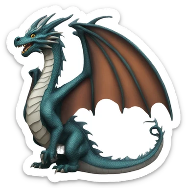 Dragon Tairn from fourth wing sticker