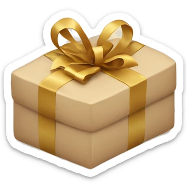 Beige Books and gift box sticker