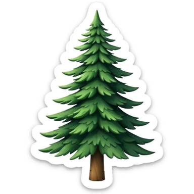 Pine tree sticker