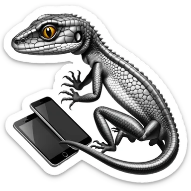 LIZARD in black and white. looks like the one on the Hands on Machine learning with scikit learn&tensorflow book sticker