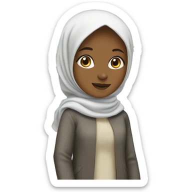 Girl in hijab sticker