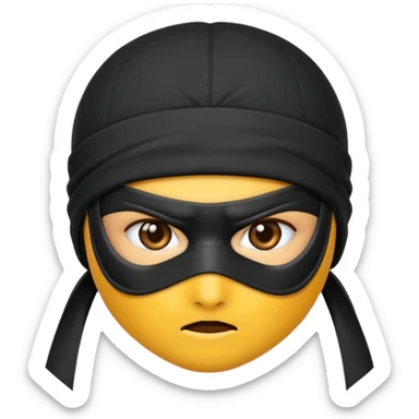 Hazme un emoji de ninja enojado sticker