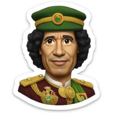 Muammar Gaddafi sticker