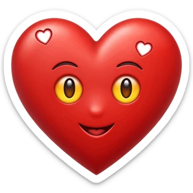 Emoji con el corazón flechado sticker