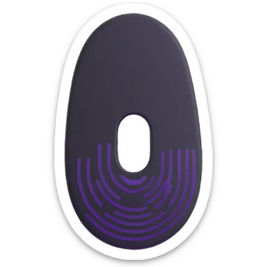 Fingerprint scanning for password security sticker