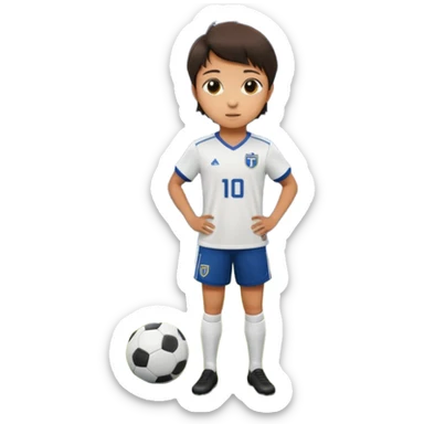 19–20 year old soccer player on field, focused look, stadium lights, cinematic, realistic ⚽ sticker