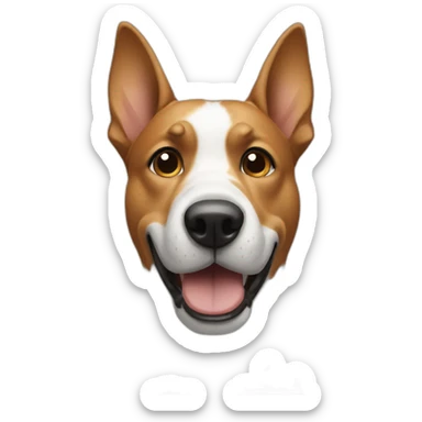 dog pointing at viewer with right hand sticker