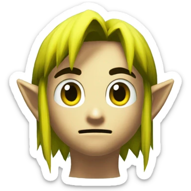 Link of the legend of zelda majoras mask sticker