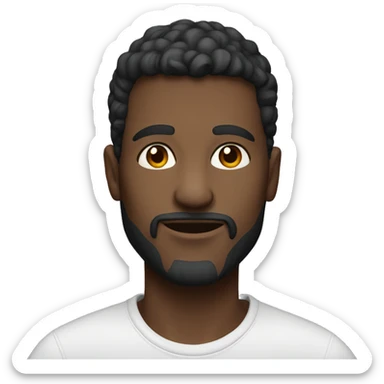 casual portrait of stylish male sticker