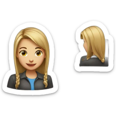 girl getting id card sticker