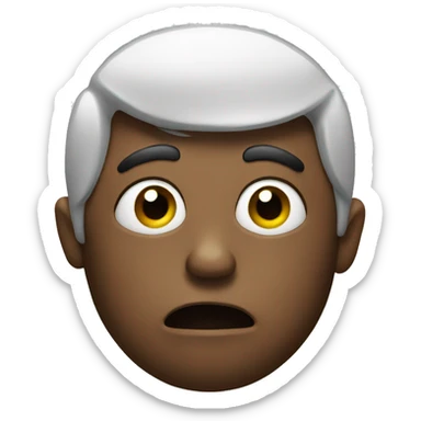 Emoji with an stank look sticker