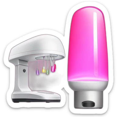 Nail polish and curing lamp sticker